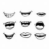Boca Mund Mouths Pngtree Talking Expressions Clip Template Pictogram Mond Angry Vectorial Diente Vectorified Caricature Emotion Gráfico Actualice sketch template