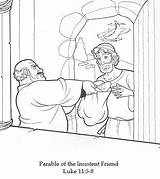 Parable Insistent Seek Knock Rich Parables Fool Friend1 Ministério sketch template