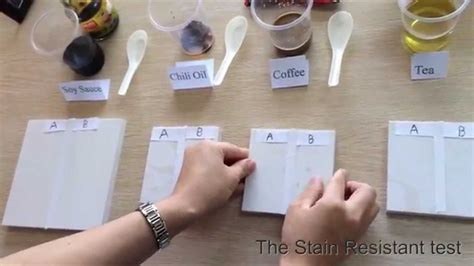 stain resistant test youtube