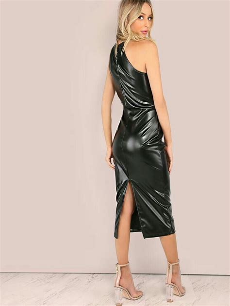 lederlady leather dresses vinyl dress leather bodycon dress