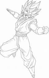 Vegetto Lineart Brusselthesaiyan sketch template