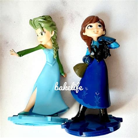 Jual Figure Set Elsa Anna Frozen Elsa Anna Mainan Hiasan Kue Frozen