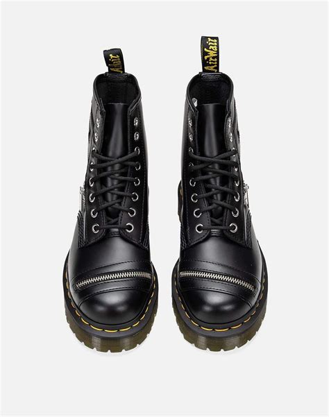 dr martens leather  bex zip boots  black lyst