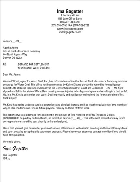 attorney demand letter  collection letter template collection