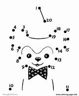 Dots Dot Connect Kids Easy Coloring Pages Sheets Printable Activity 20 Worksheets Printables Activities Bear Teddy Print Pre Color Fun sketch template