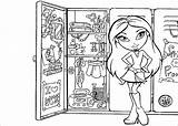 Coloring Bratz Locker Girls Pages Colorkid sketch template