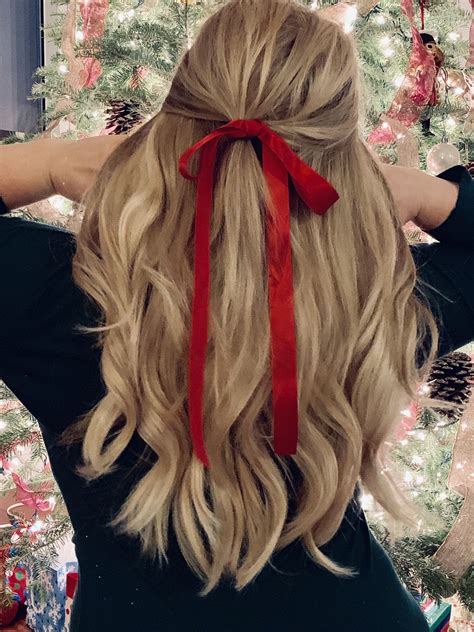 hair bow holiday style bow hairstyle hair styles