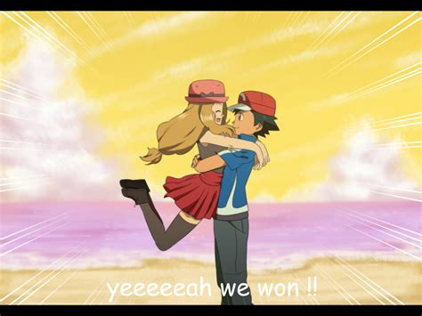 Ash And Serena By Blue1style On Deviantart