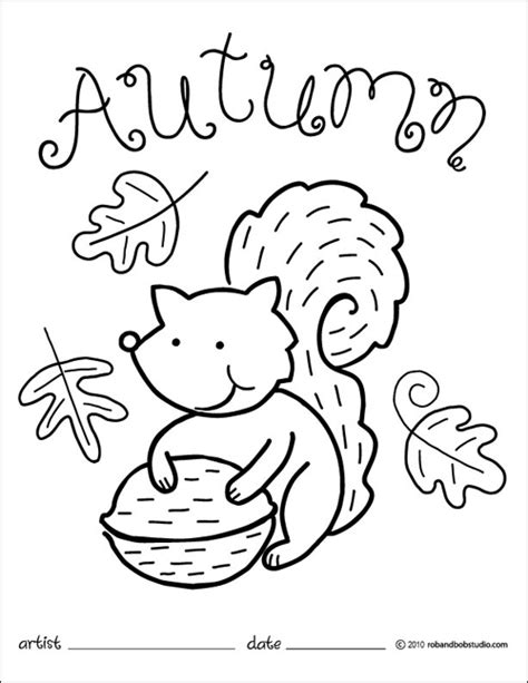 printable autumn coloring pages  getdrawings