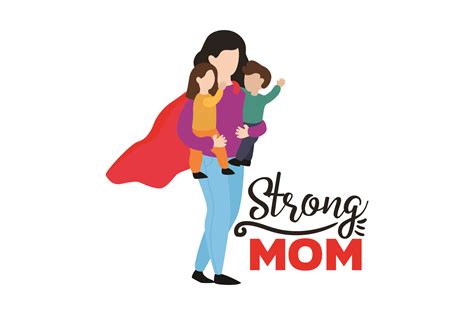 Strong Mom Svg Cut File By Creative Fabrica Crafts · Creative Fabrica