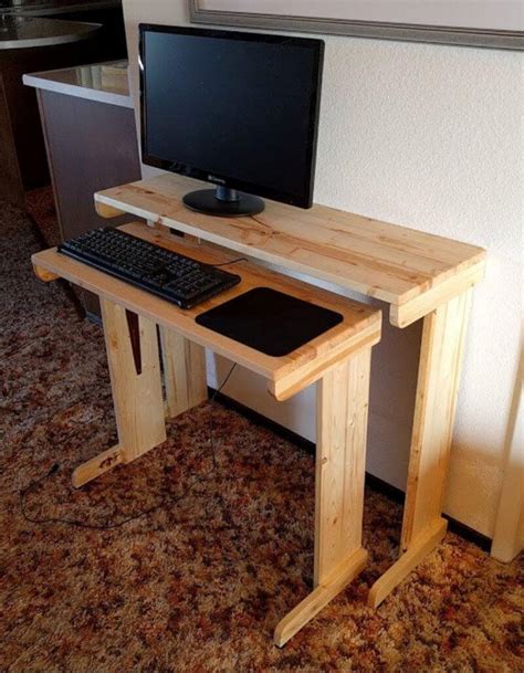 wood computer desk  cuethat