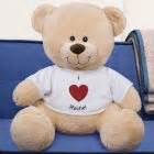 personalized  heart  teddy bear  bearcom