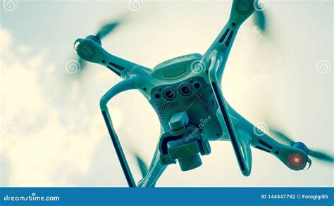drone dji phantom   flight quadrocopter   blue sky editorial photography image