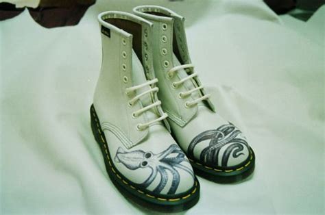 customized  martens google search  pair  kraken boots  penned  frankie lister