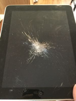 broken ipad screen