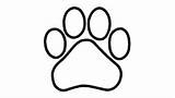 Paw Outline Print Dog Clip Clipart Puppy Cougar Lion Embroidery Line Machine Cliparts Multiple Styles Clipartbest Clipartmag Library Designs Clipground sketch template