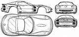 Concept Corvette Blueprints Car Chevrolet Sketch 1997 Coupe Drawing Drawings sketch template