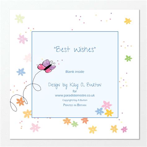 wishes highly embellished greeting card paradis terrestre