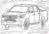 Coloring Toyota Hilux Pages Drawing Printable sketch template