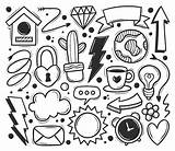 Doodle Drawn Hand Scribble Vector Abstract Icons Freepik Coloring sketch template