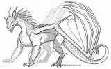 Icewing Peregrinecella Dragons sketch template