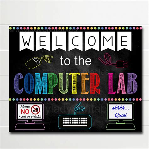 printable computer lab posters printable word searches