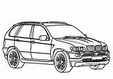 Bmw X6 Coloriage Dessin Cars Tocolor Lowrider sketch template