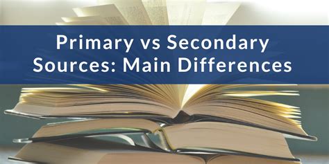primary  secondary sources main differences wordvice