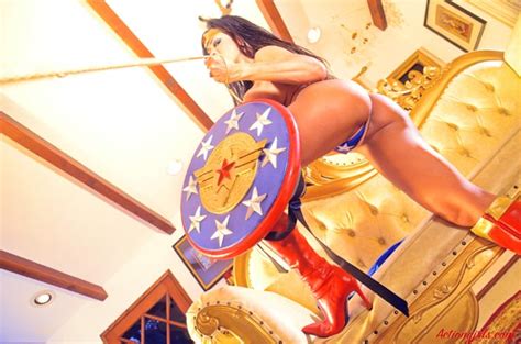 cosplay queen armie flores in a sexy wonder woman outfit the boobs blog