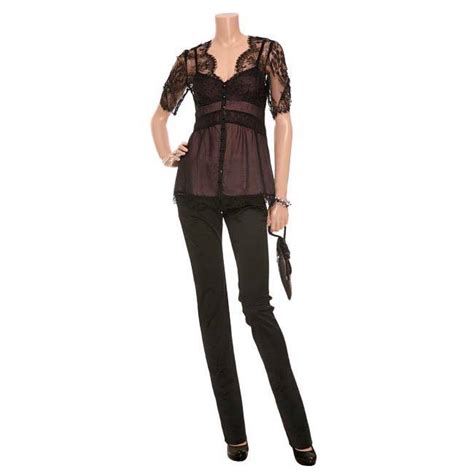 nanette lepore lapore sold out and rare lingerie lace blouse