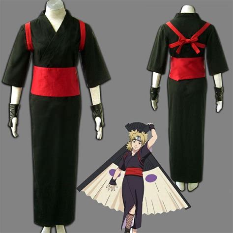 naruto temari halloween anime cosplay costume womens dress ver