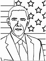 Obama President Coloring Printable Pages 44th Barack Categories Sheets sketch template