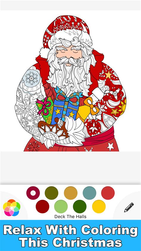 christmas colouring pages  iphone