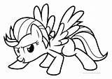 Pony Little Coloring Pages Derpy Printable Getcolorings Color sketch template