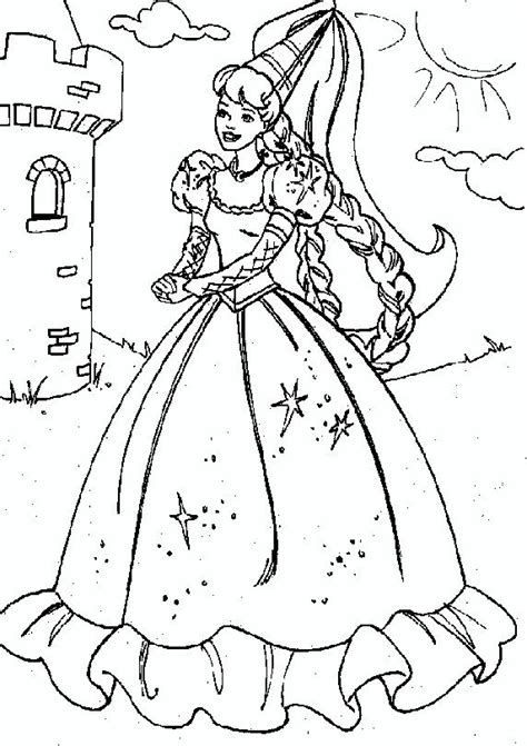 barbie rapunzel princess coloring pages disney princess coloring