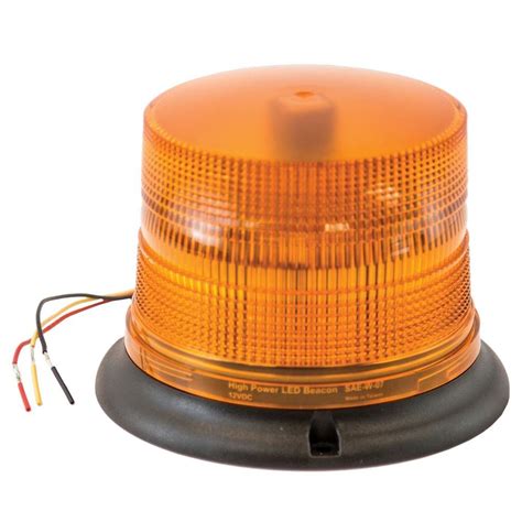 buyers products company amber led permanent mount strobe light slalp  home depot