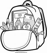 Backpack Colouring sketch template