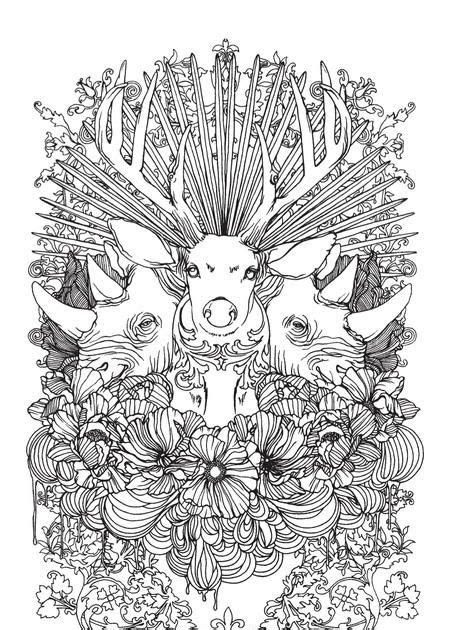 complicated coloring pages  tripafethna