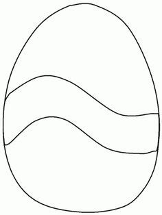 egg shape coloring page  svg file  silhouette