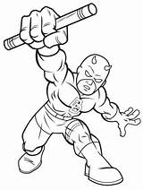 Super Superhero Lineart sketch template