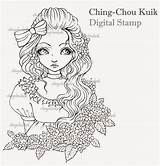 Chou Ching Stamps Kuik Digital Newsflash Release Store Etsy Hydrangea Bow Called sketch template