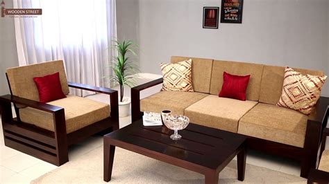 wooden sofa set buy winster  seater sofa set