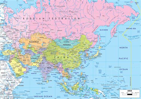 maps  asia  asia countries political maps administrative