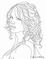 Swift Taylor Coloring Pages Close Color Online Print Hellokids Women Face People Adults sketch template