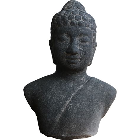 buddha bust borobudur asian loft