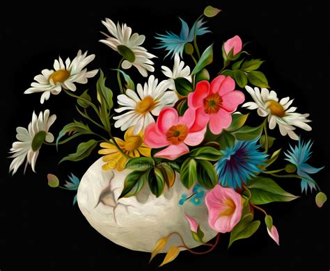 flowersdigital painting  chamirra  deviantart