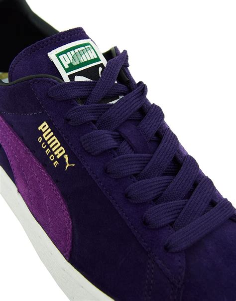 puma suede sneakers  purple  men lyst