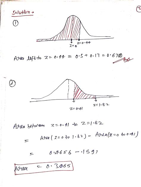 solved sketch  area   standard normal curve