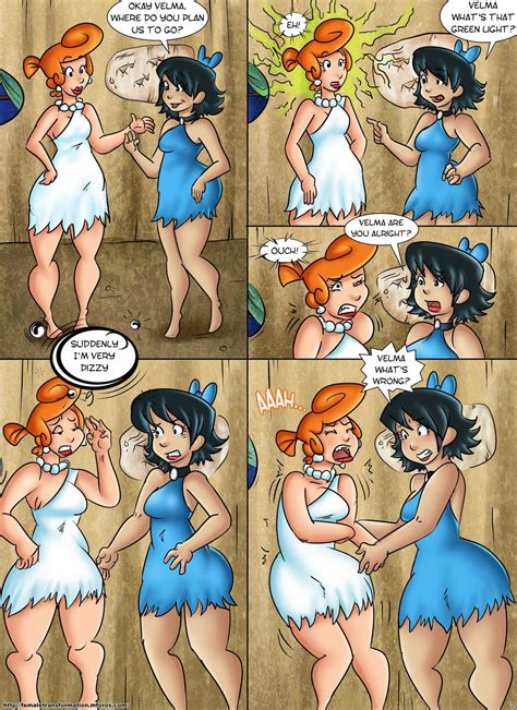 Flintsones With Betty Rubble And Wilma Flintstone By