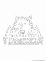 Coloring Nba Timberwolves Logo Minnesota Pages Sport Info Printable Print Search sketch template